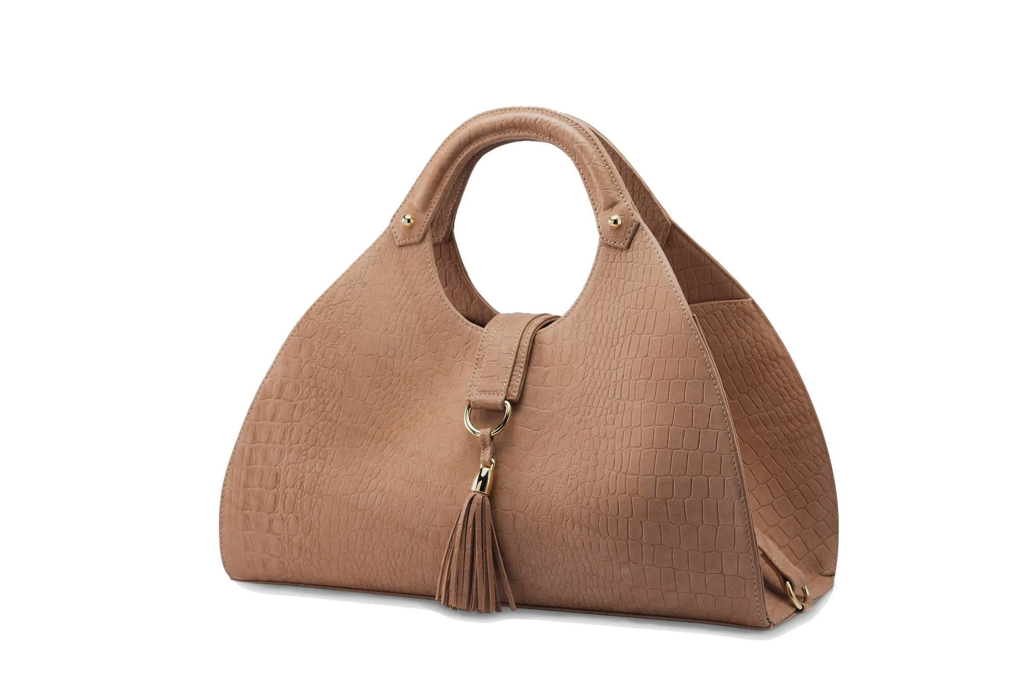 KIMBERLEY - Tan, Embossed Crocodile