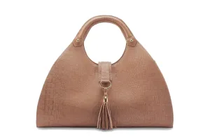 KIMBERLEY - Tan, Embossed Crocodile