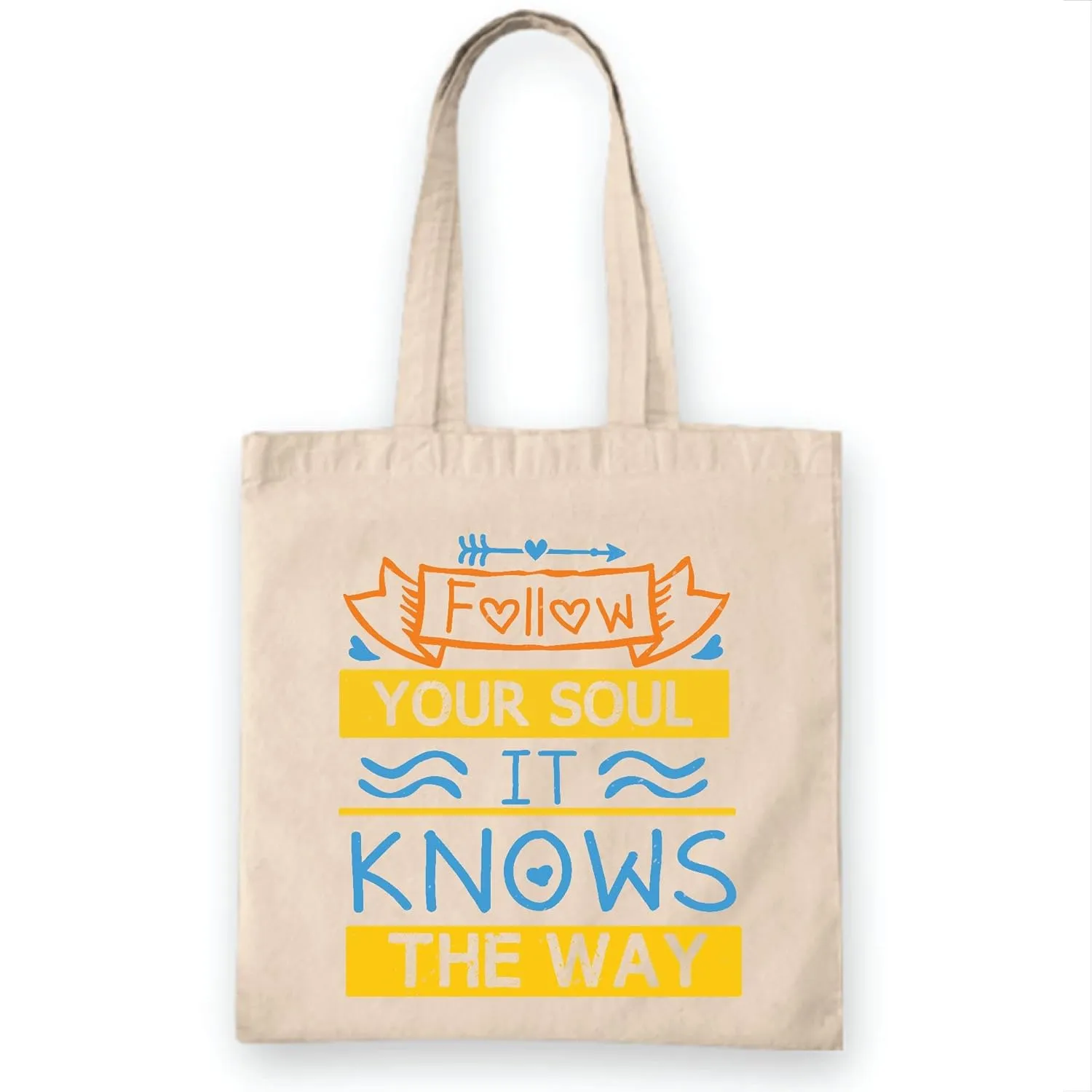 KindnessInspired Gifts to Uplift Yourself and Others Ideal for Anyone On Their Soul Journey White Multicolor Canvas Tote Bag