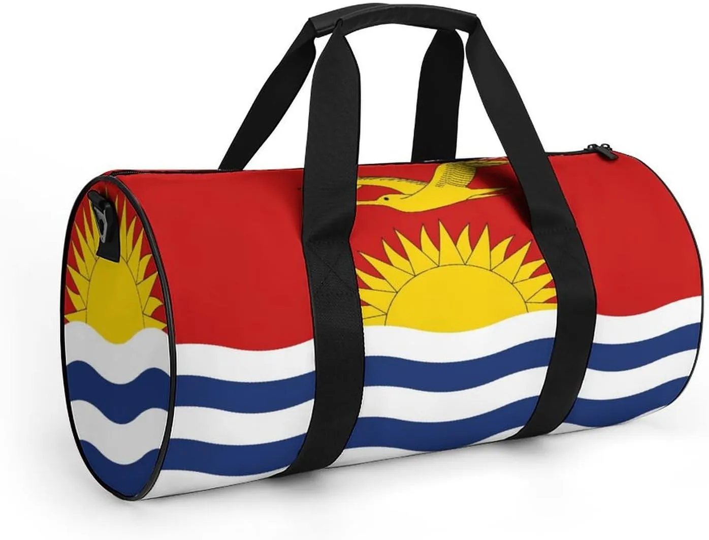 Kiribati Flag Gym Bag for Men Women with Wet Pocket Travel Duffel Sports Overnight Weekender