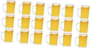 Kisangel 30pcs Adorable Miniature Beer Cups for Dollhouses Decorative Mini House Decor for Landscapes Photo Props Design Cute Desktop Decoration