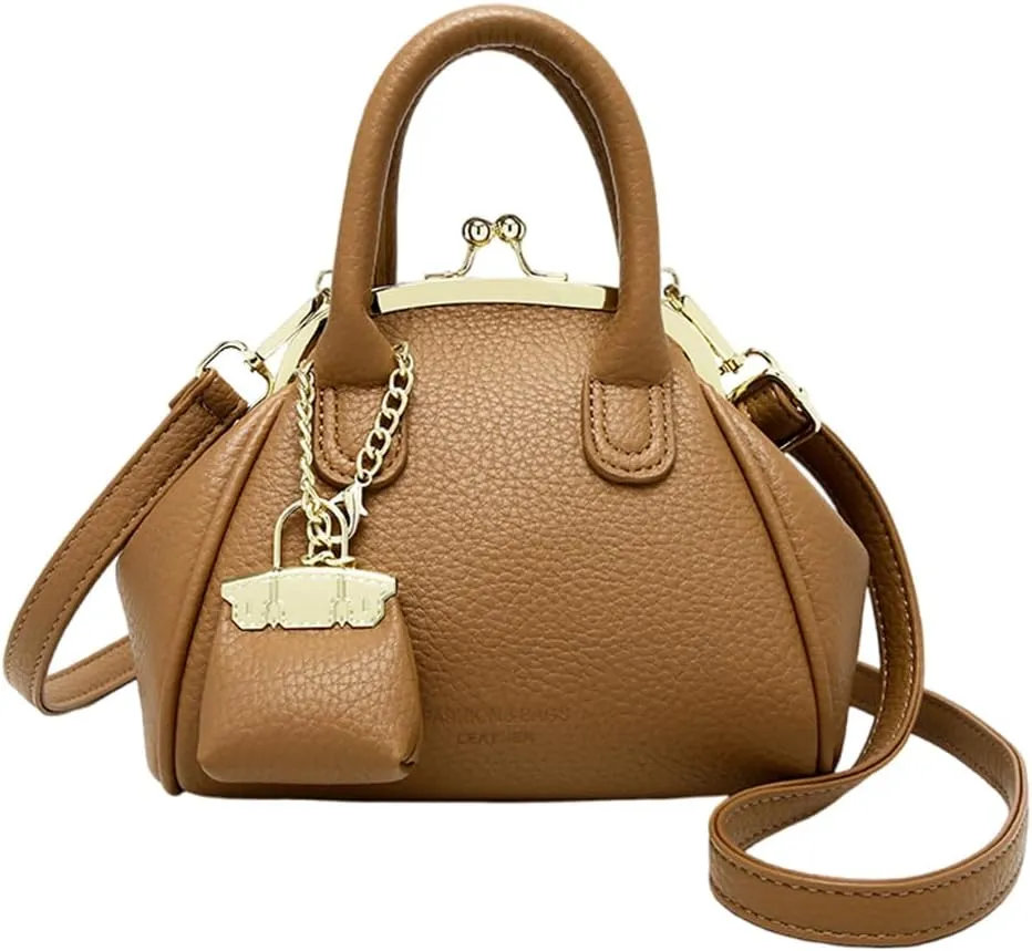 Kiss Lock Purse and Handbags Women's Kiss Lock Crossbody Bag Kisslock Shoulder Bags Satchel Bags Top Handle Handbag Clutch