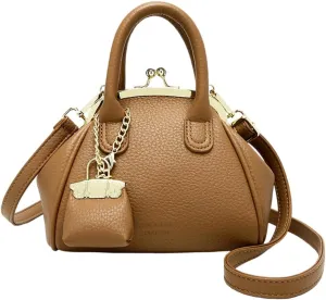 Kiss Lock Purse and Handbags Women's Kiss Lock Crossbody Bag Kisslock Shoulder Bags Satchel Bags Top Handle Handbag Clutch