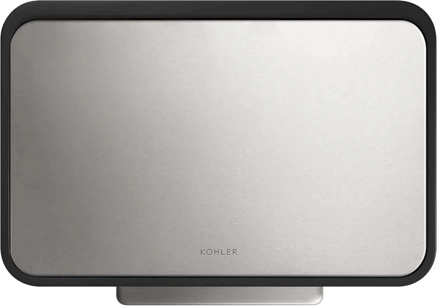 KOHLER 13-Gallon Stainless Steel Step Trash Can, Stainless Steel, Hands-Free Pedal, Quiet-Close Lid, Fingerprint-Resistant, Durable, K-20940-ST