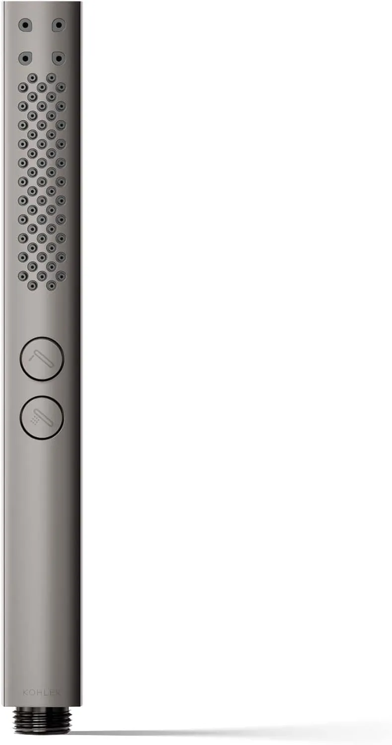 KOHLER 21336-TT Shift   Square Two-Function Handshower, Handheld Showerhead with 2 Spray Settings, 2.5 GPM, Vibrant Titanium