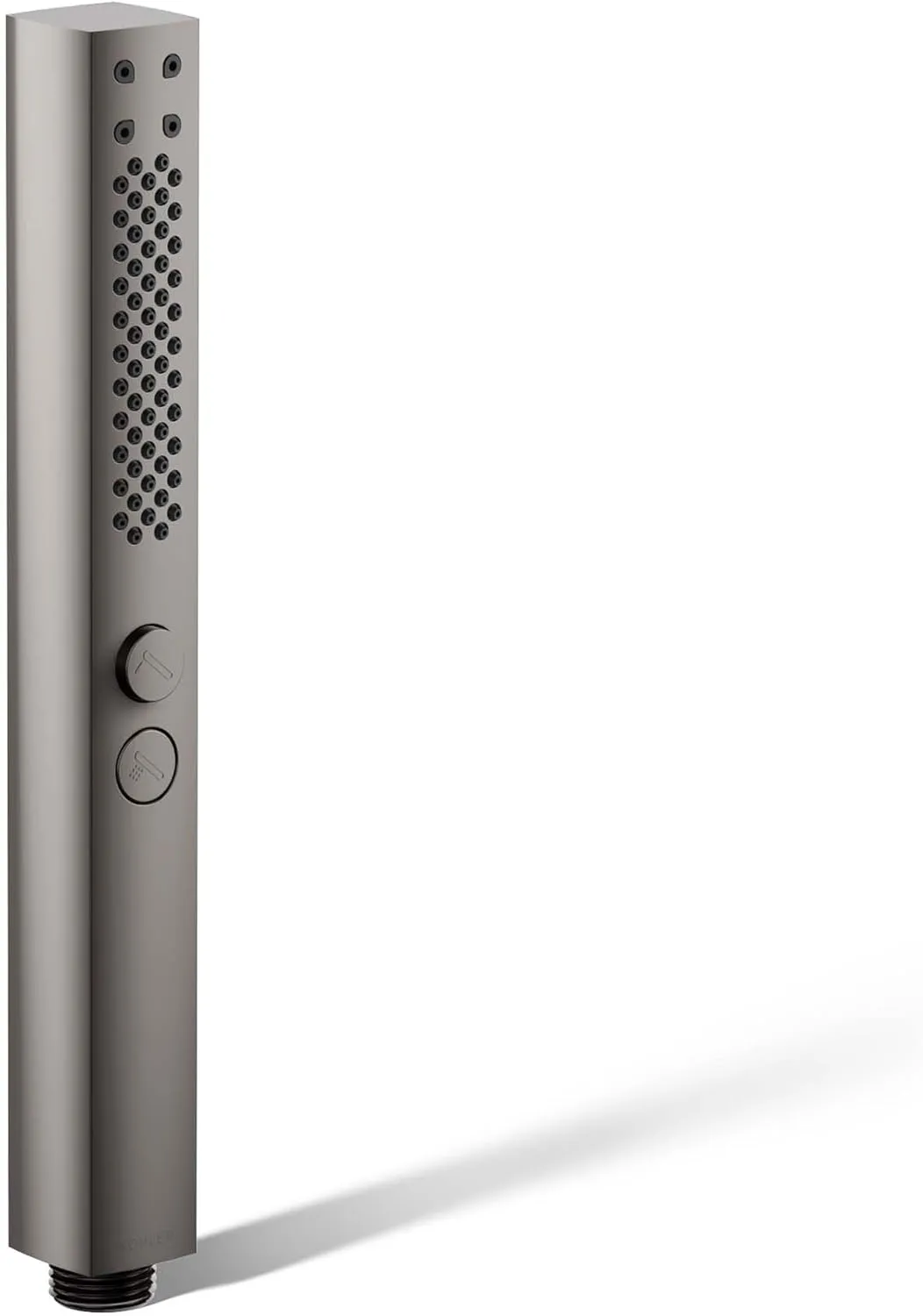 KOHLER 21336-TT Shift   Square Two-Function Handshower, Handheld Showerhead with 2 Spray Settings, 2.5 GPM, Vibrant Titanium