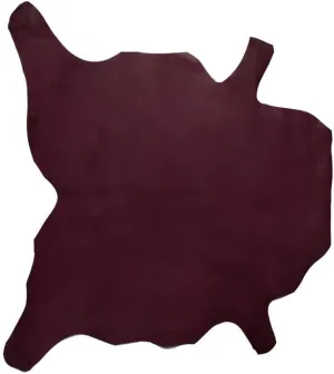 Korba Buffalo Calf, Burnishable Veg Tanned Hide, Purple
