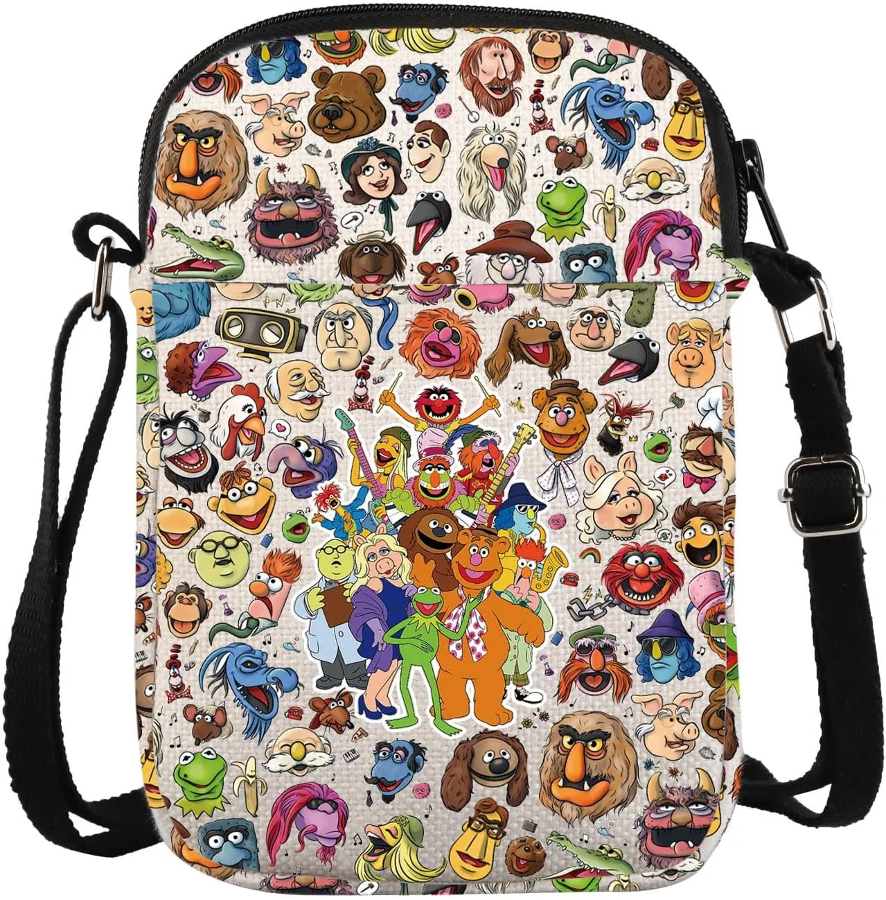 KUIYAI Mup Show Characters Group Merch Mup Movie Inspired Crossbody Bag