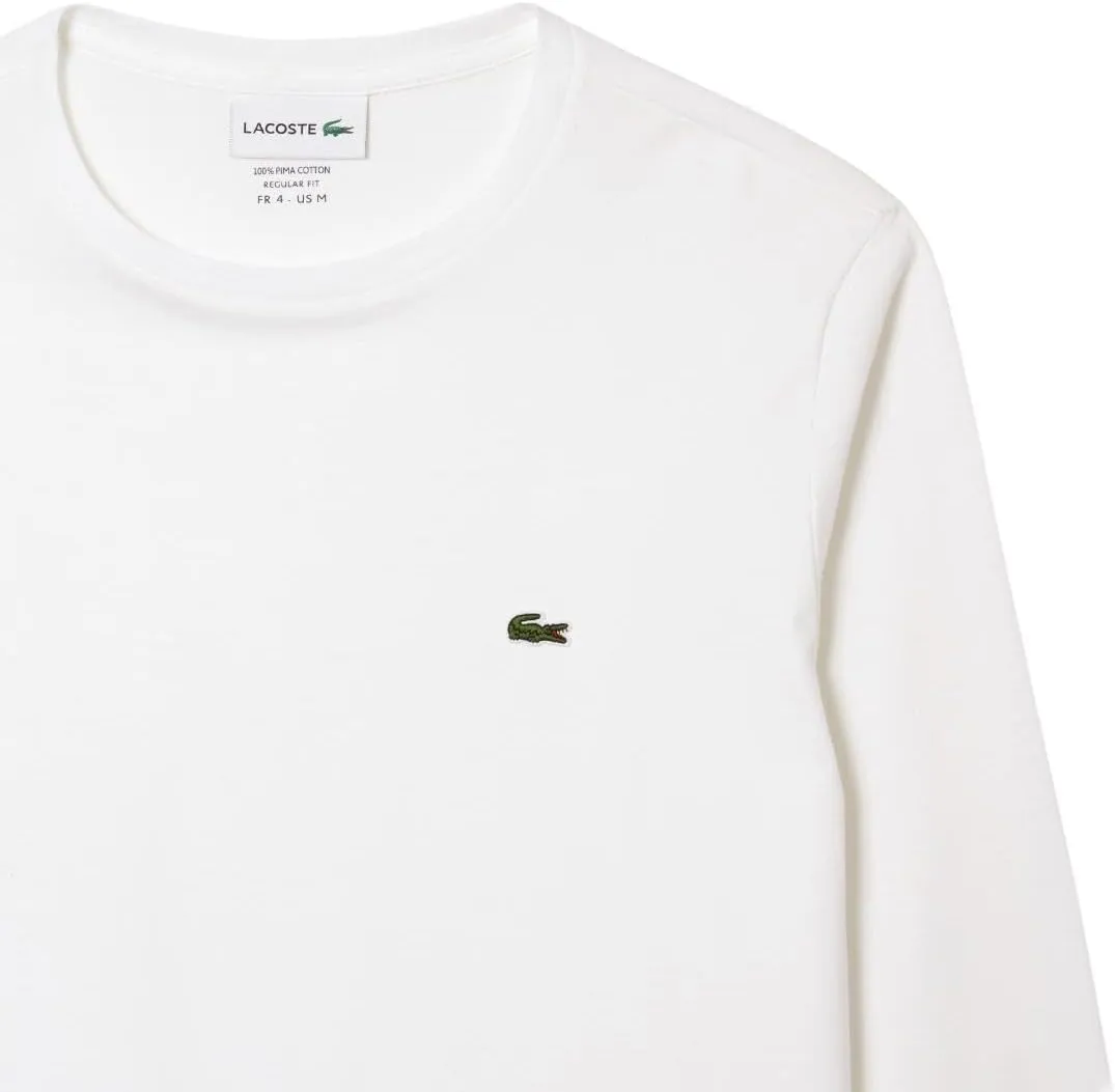 Lacoste Long Sleeve Pima Jersey Crewneck T-Shirt Shirt