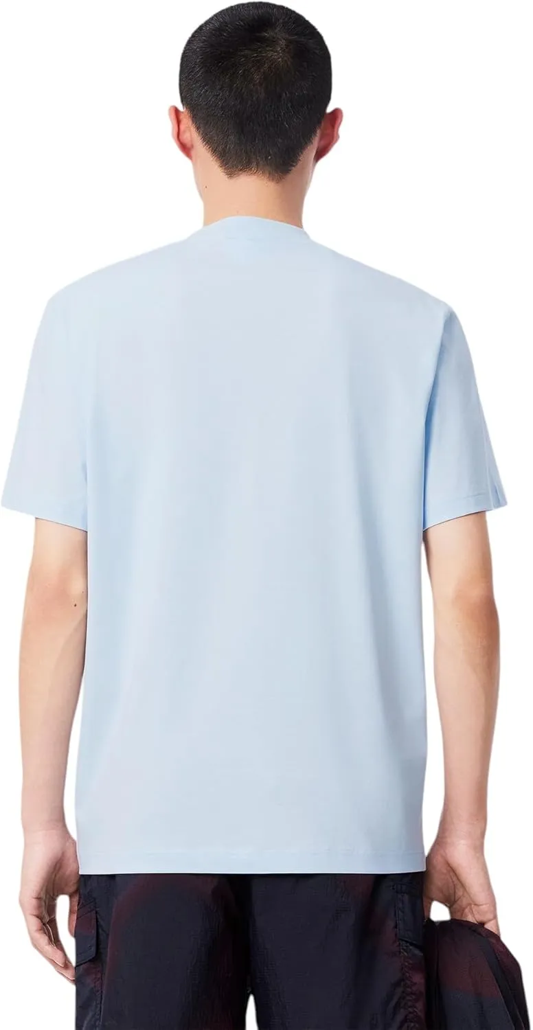 Lacoste Men's Classic Fit Embossed Croc Ribbed Collar T-Shirt