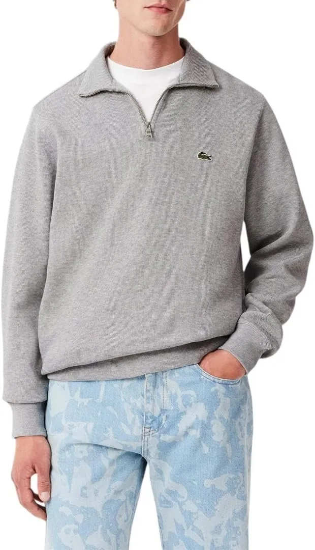 Lacoste Men's Half Zip Cotton Sweatshirt