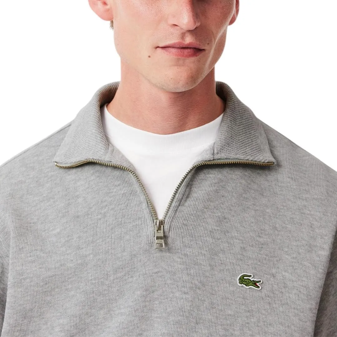 Lacoste Men's Half Zip Cotton Sweatshirt