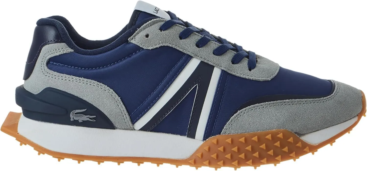 Lacoste Mens L-Spin Deluxe Sneaker, NVY/DK Gry, 9