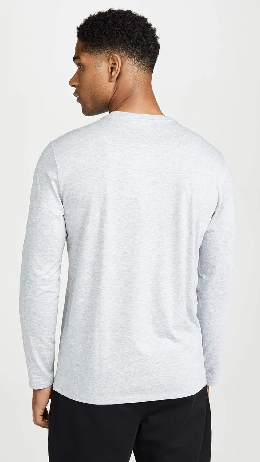 Lacoste Men's Long Sleeve Jersey Pima Regular Fit Crewneck T-Shirt