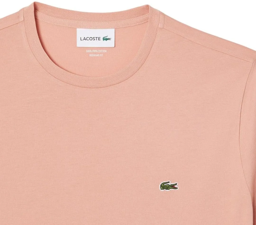 Lacoste Men's Monochrome Cotton Pima Jersey Crew Neck T-Shirt