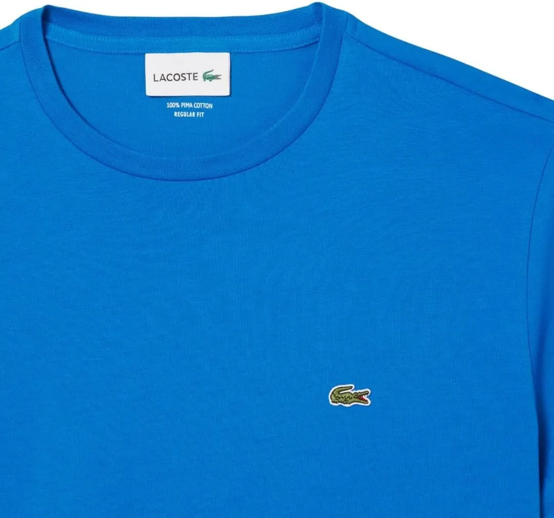 Lacoste Men's Monochrome Cotton Pima Jersey Crew Neck T-Shirt