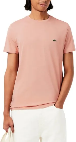 Lacoste Men's Monochrome Cotton Pima Jersey Crew Neck T-Shirt