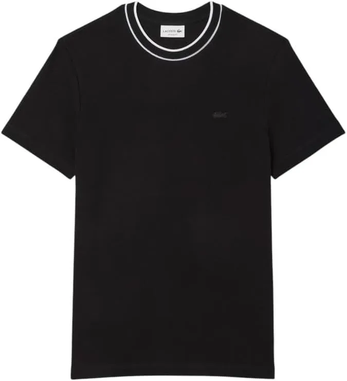 Lacoste Men's Piqué Stripe Collar T-Shirt