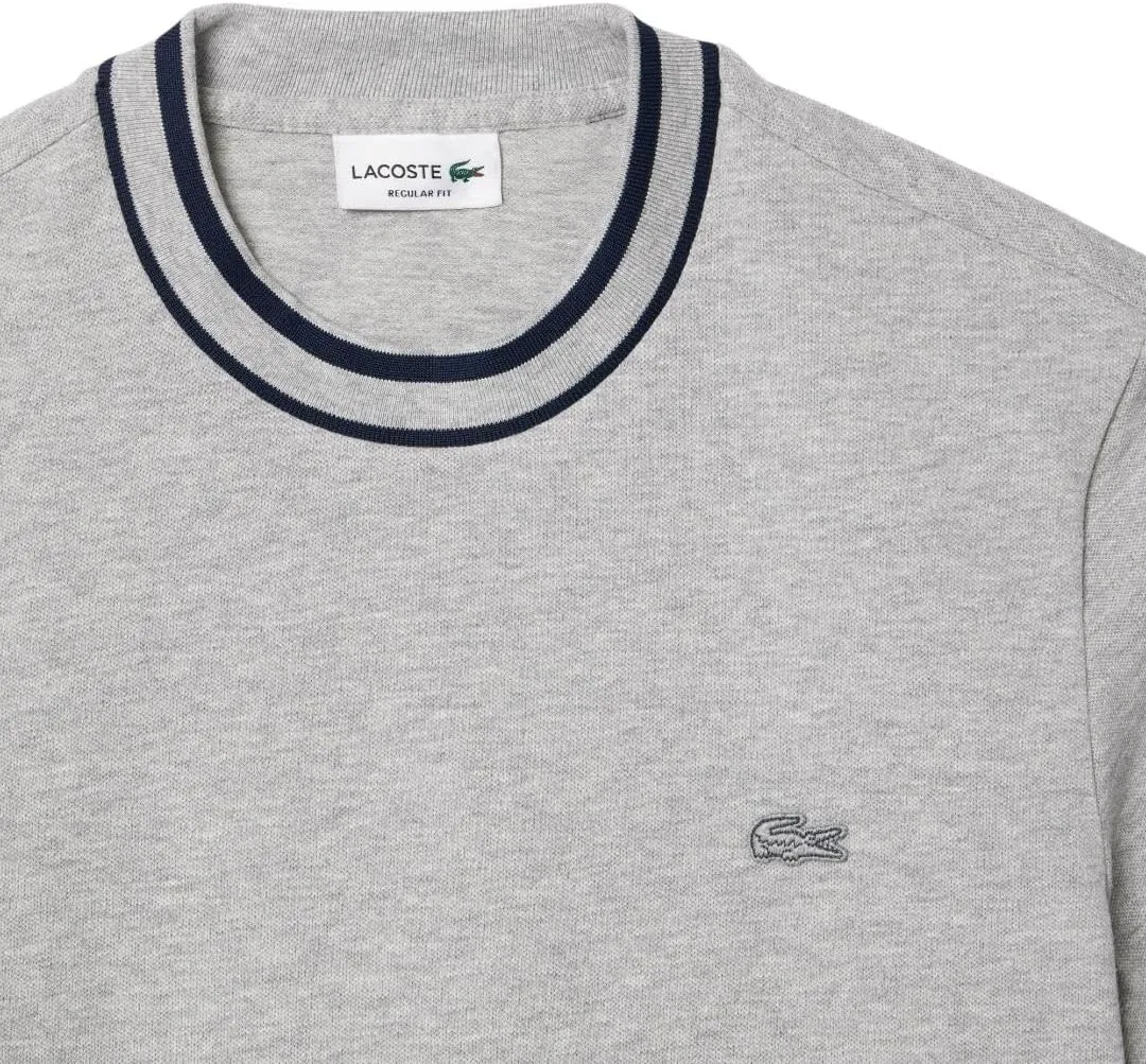 Lacoste Men's Piqué Stripe Collar T-Shirt