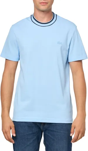 Lacoste Men's Piqué Stripe Collar T-Shirt