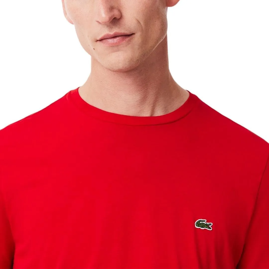 Lacoste Men's Short Sleeve Pima Jersey Crew Neck Tee