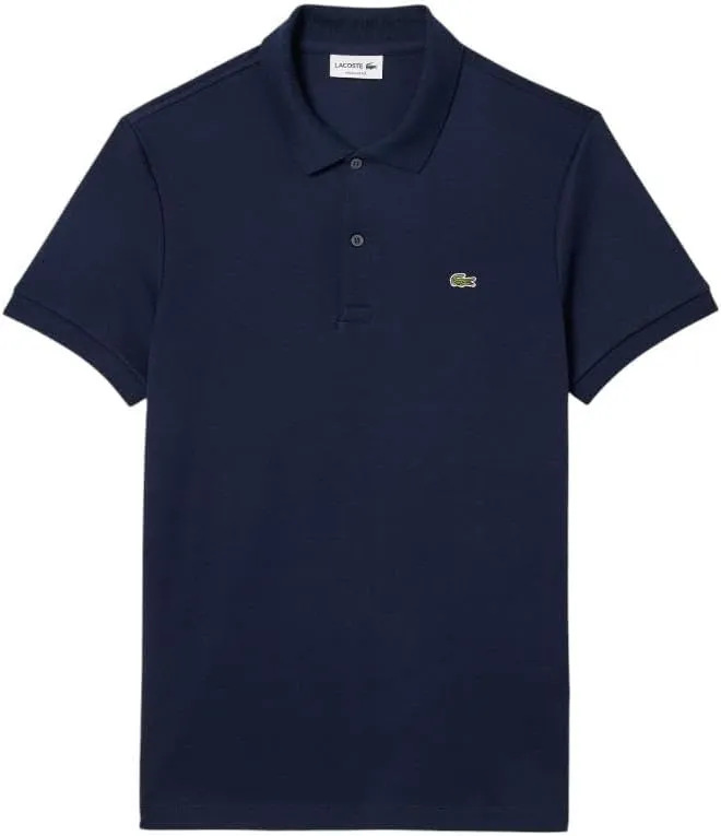 Lacoste Mens Short Sleeve Pima Jersey Interlock Regular Fit Polo