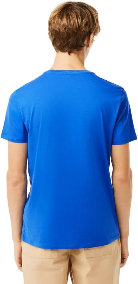 Lacoste Men's Short Sleeve V-Neck Pima Cotton Jersey T-Shirt