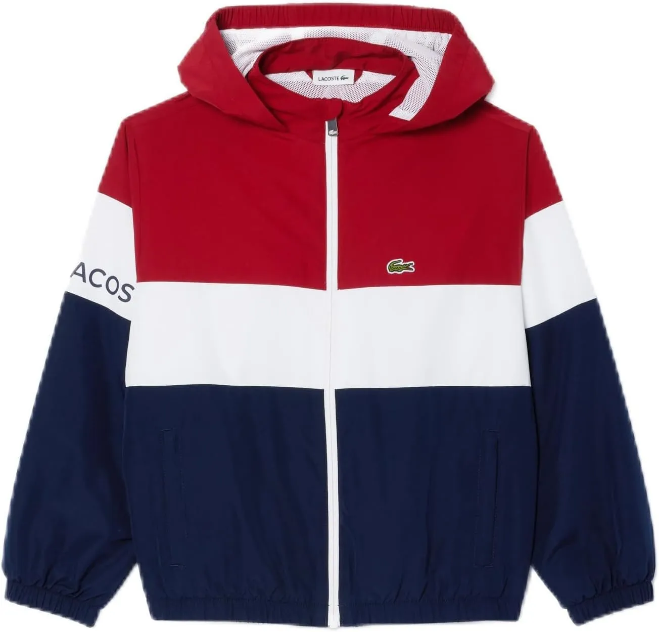 Lacoste Taffeta Full Zip Hoodied Jacket