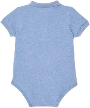 Lacoste Unisex Baby Organic Cotton Piqué Bodysuit in Recycled Cardboard Box Set