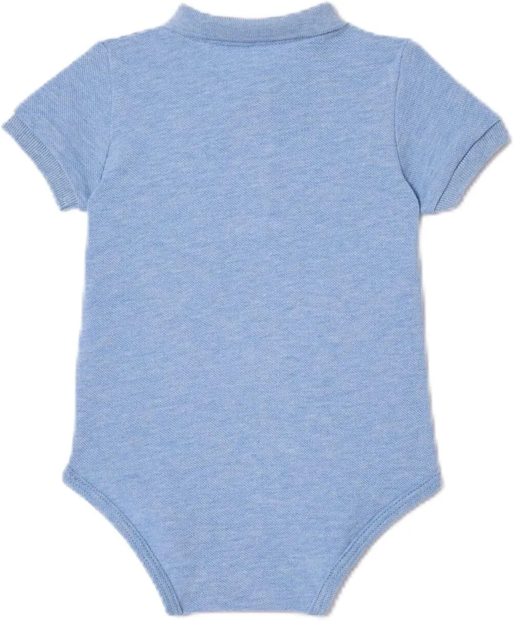 Lacoste Unisex Baby Organic Cotton Piqué Bodysuit in Recycled Cardboard Box Set