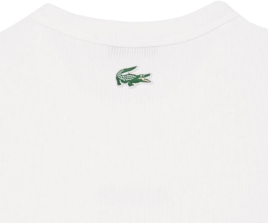 Lacoste Women's Slim Fit Ribbed T-Shirt