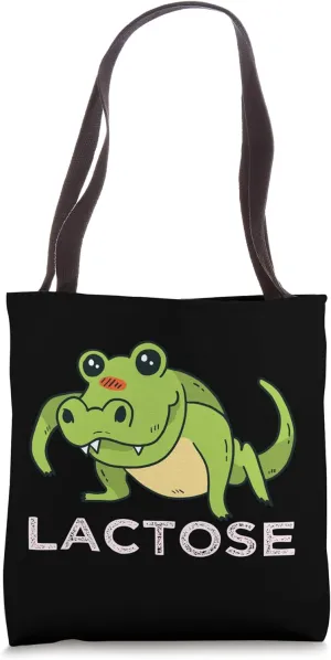 Lactose / Lactose Intolerant Crocodile Parody Tote Bag
