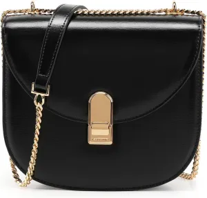 LA'FESTIN Small Leather Shoulder Bag For Women: Crossbody Purse With Chain Strap, Classic Lady Cross Body Bag, Women's Bag