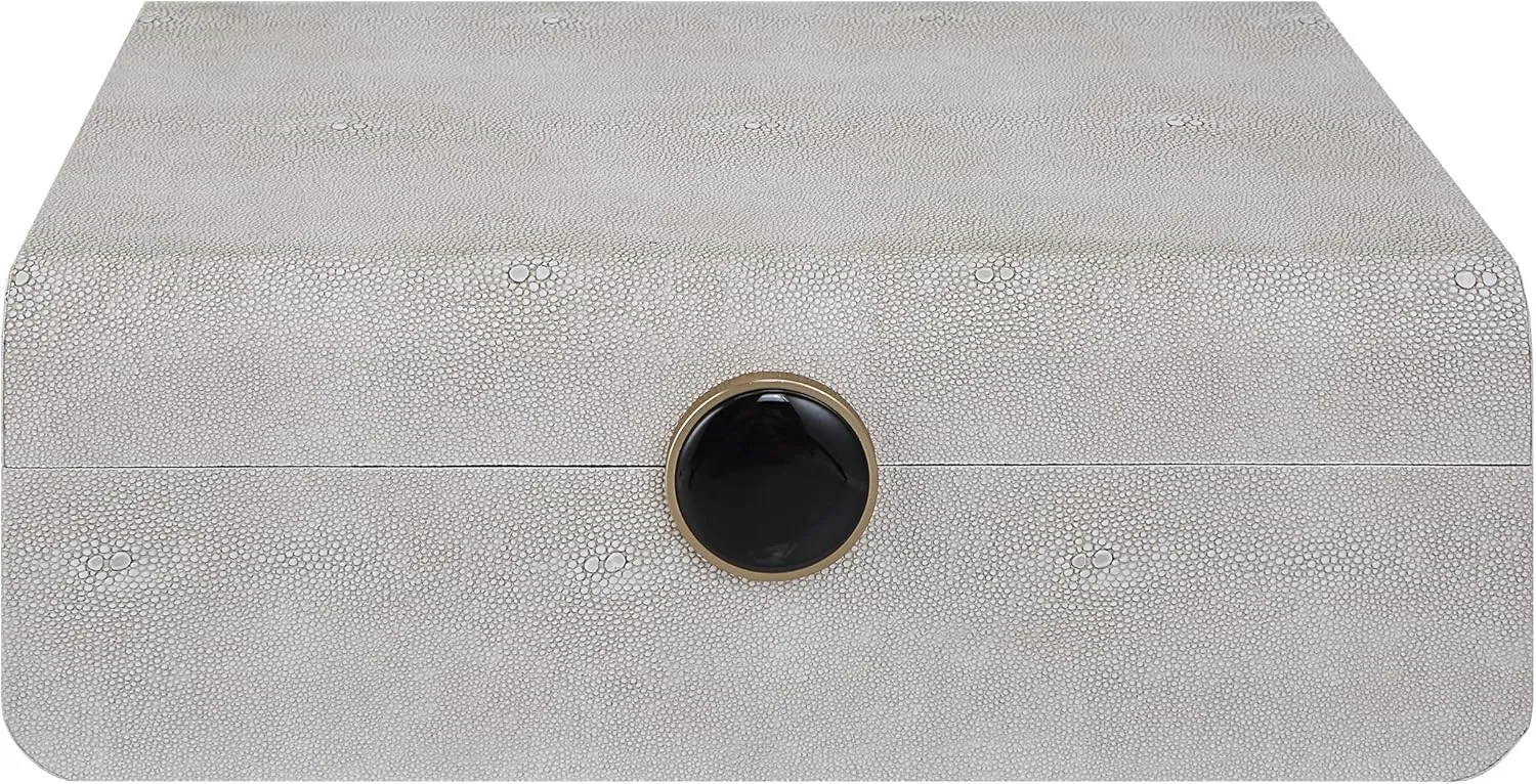 Lalique White Shagreen Box