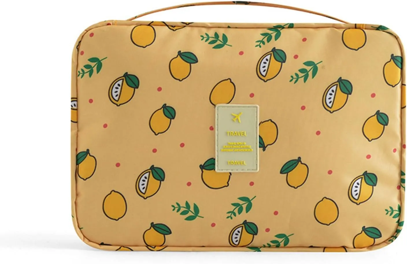 L&FY Hanging Toiletry Bags, Travel Makeup Toiletries Bag Organizer For Women & Men Dopp Kits Pouch For Travel Accessories, Essentials (Yellow, L)
