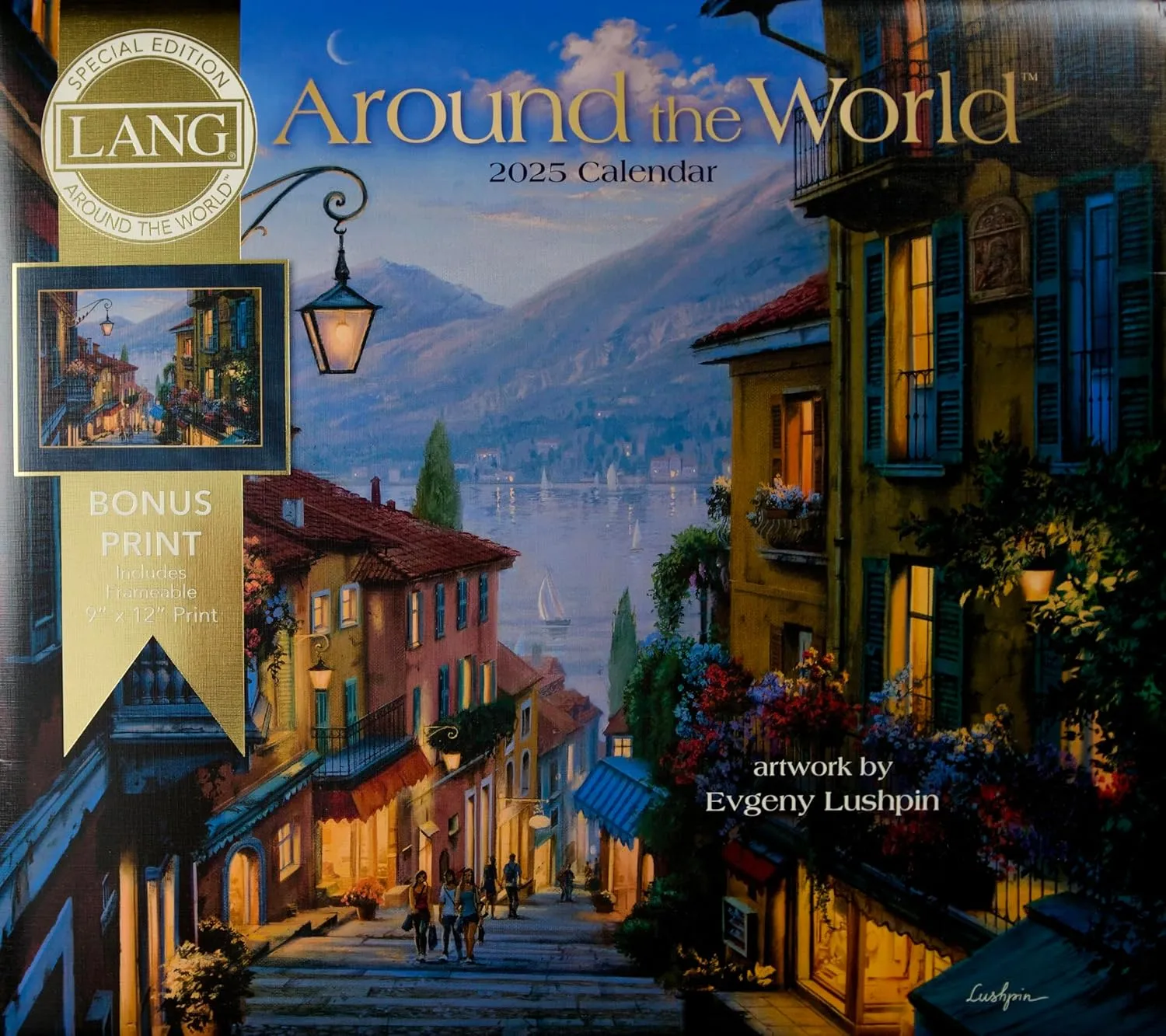 Lang Around the World 2025 Special Edition Full-Size Wall Calendar   Bonus Print