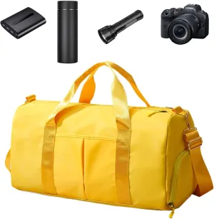 Large Capacity Gym Bag - Oxford Cloth Gym Bags with Large Capacity,Multifunctional Fitness Bags, Wear-Resistant Shoulder Bag for Wet and Dry Use