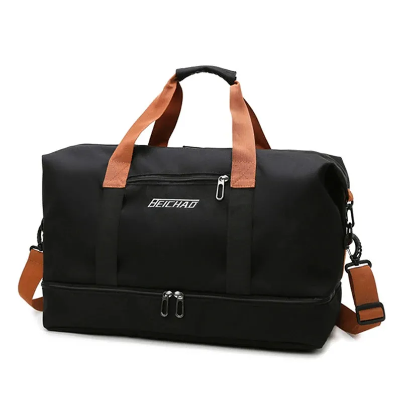 Large-Capacity Travel Bag for Men & Women – Dry-Wet Separation, Ideal for Sports, Fitness, and Short-Distance Travel
