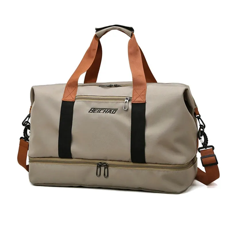 Large-Capacity Travel Bag for Men & Women – Dry-Wet Separation, Ideal for Sports, Fitness, and Short-Distance Travel