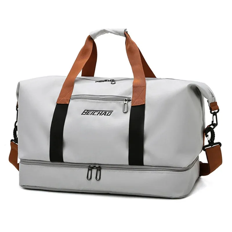 Large-Capacity Travel Bag for Men & Women – Dry-Wet Separation, Ideal for Sports, Fitness, and Short-Distance Travel
