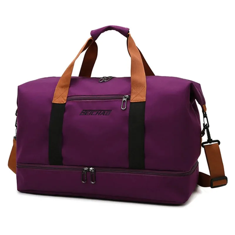 Large-Capacity Travel Bag for Men & Women – Dry-Wet Separation, Ideal for Sports, Fitness, and Short-Distance Travel