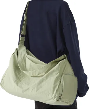 Large Gym Bag for Women Lightweight Carry on Gym Tote Bag, Workout Sport Duffle Bag with Shoe Compartment,Crossbody Shoulder Travel Bag for Swim, Yoge, Dance