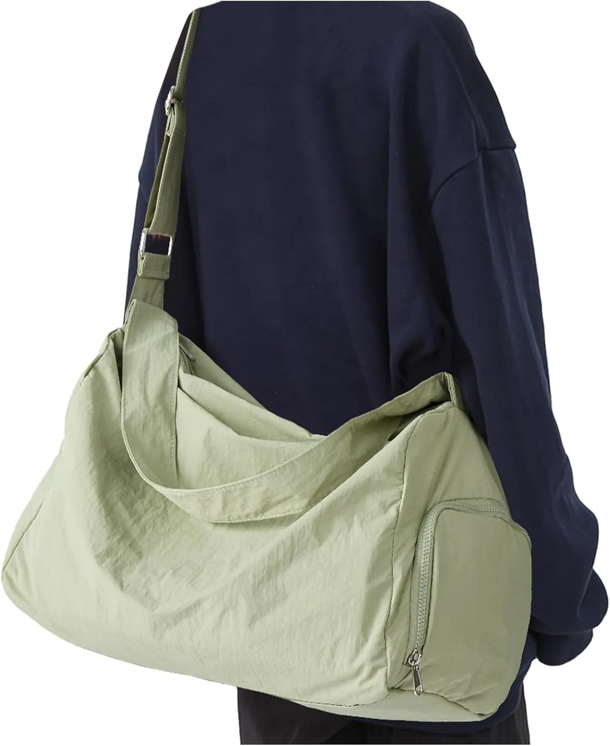 Large Gym Bag for Women Lightweight Carry on Gym Tote Bag, Workout Sport Duffle Bag with Shoe Compartment,Crossbody Shoulder Travel Bag for Swim, Yoge, Dance
