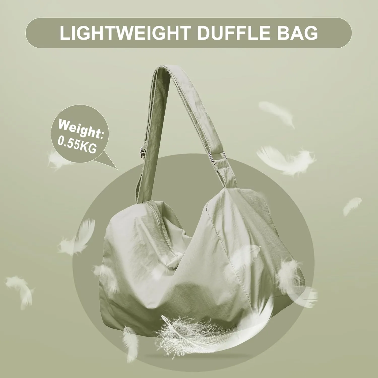 Large Gym Bag for Women Lightweight Carry on Gym Tote Bag, Workout Sport Duffle Bag with Shoe Compartment,Crossbody Shoulder Travel Bag for Swim, Yoge, Dance