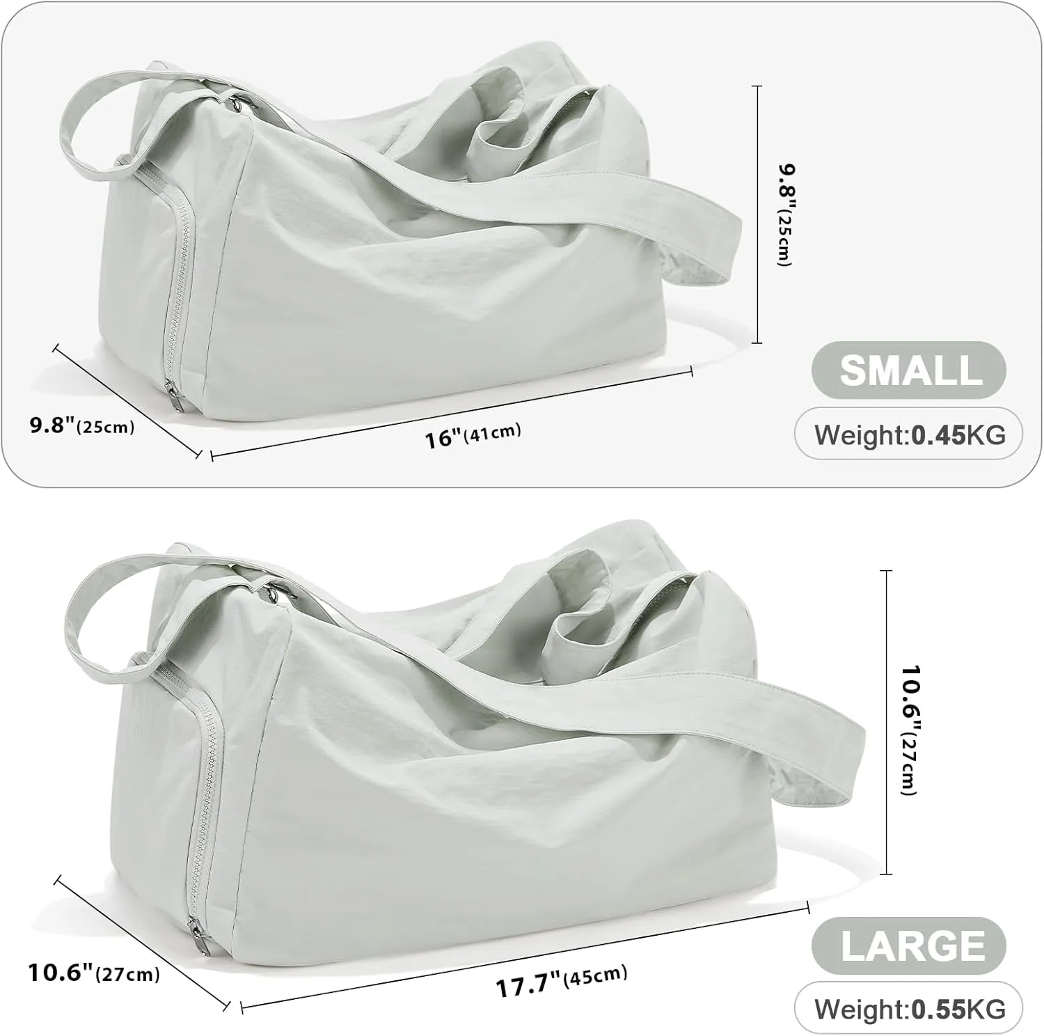 Large Gym Bag for Women Lightweight Carry on Gym Tote Bag, Workout Sport Duffle Bag with Shoe Compartment,Crossbody Shoulder Travel Bag for Swim, Yoge, Dance