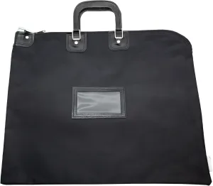 Large Locking Document Bag with Handles, Security Bag with Lock, HIPAA Compliant, 16 x 20 inch (Black)