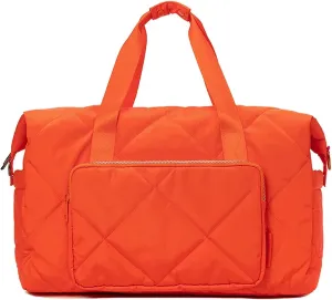 Large Orange Sports Tote Gym Bag for Women, Travel Duffel Bag, Shoulder Weekender Overnight Bag for Girls,Yoga