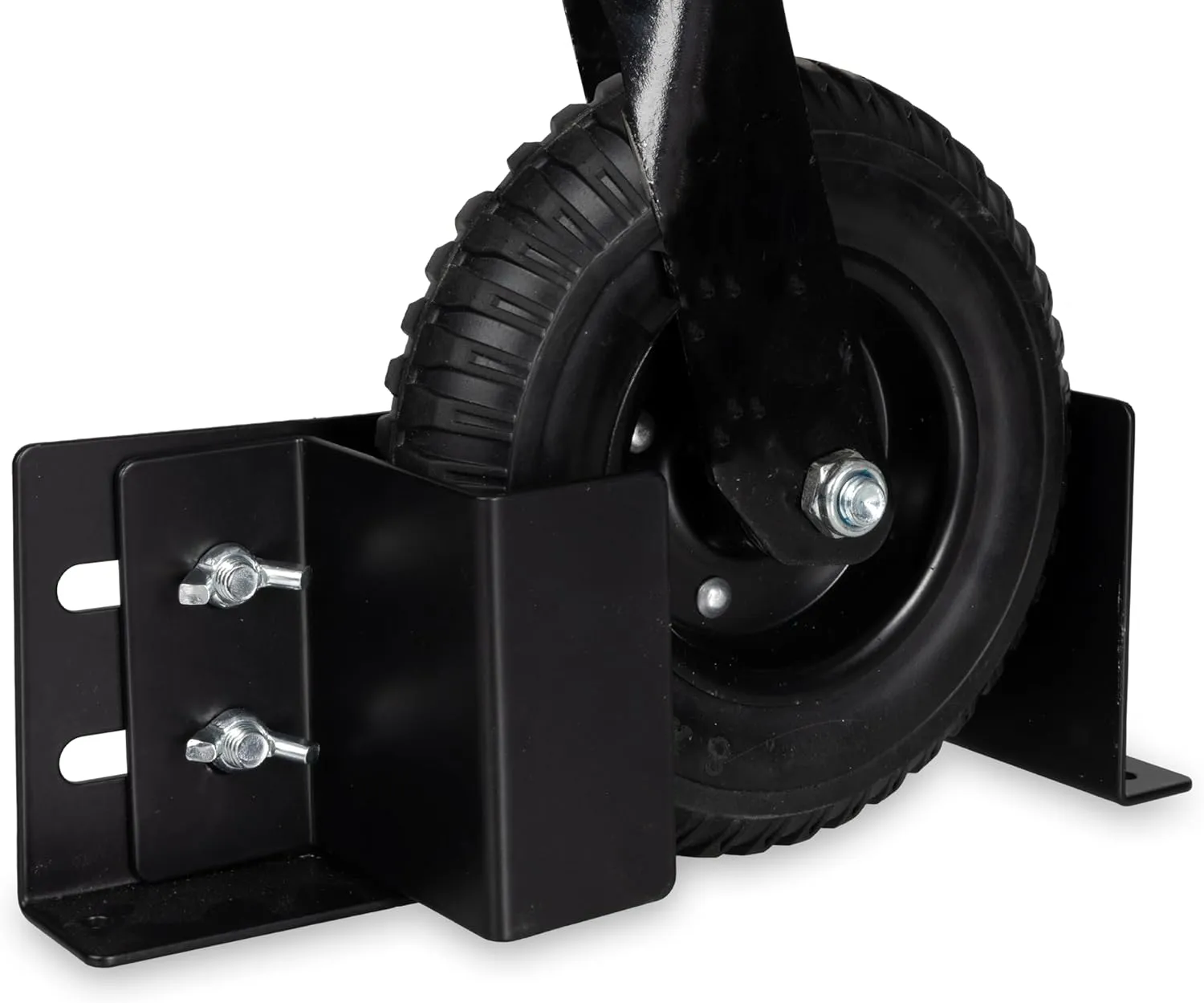 Lawn Mower Wheel Boot Lock for Trailer 6-10 Inch Adjustable, Lawn Care Accessories for Utility Enclosed Trailer & Truck, Heavy Duty 12 Gauge Powder Coated Steel Mounts to Wood & Metal