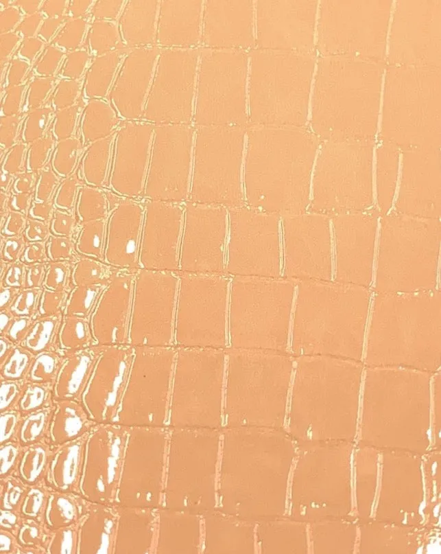 Le Embossed Croc Vara Wallpaper | Vegan Leather |  Cream