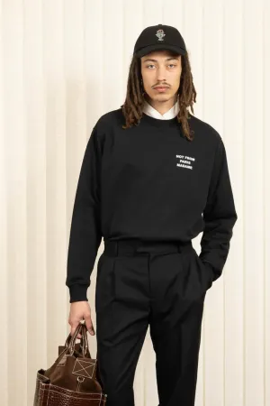 LE SWEATSHIRT SLOGAN CLASSIQUE - BLACK
